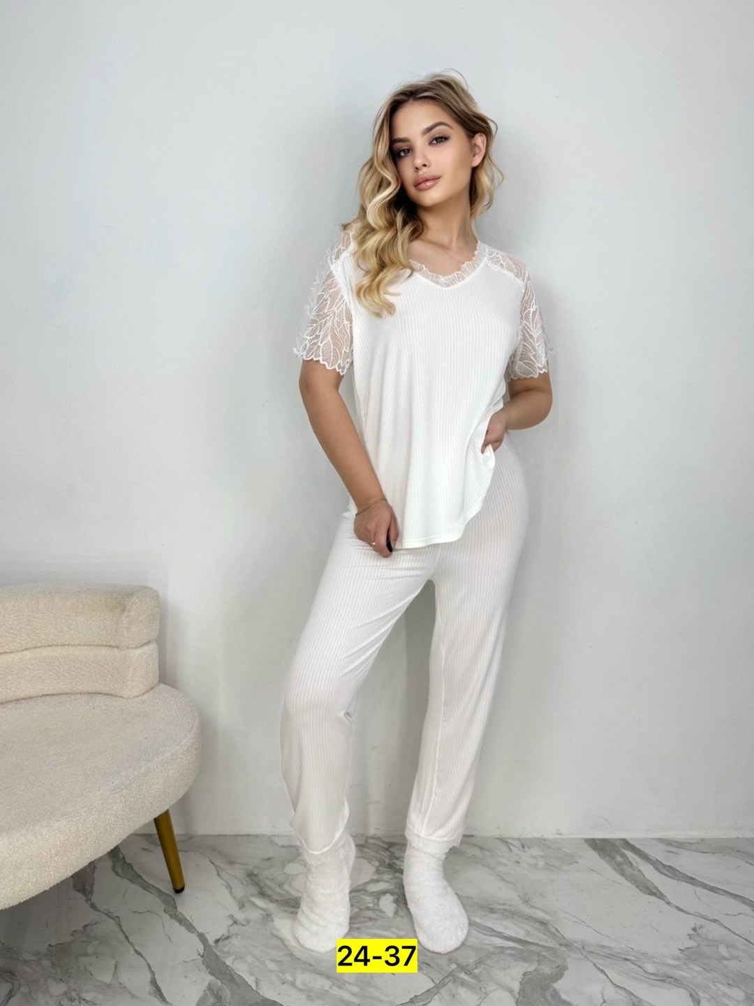 пижама женская,пижама белая,домашние костюмы,комплект пижама,костюм белый