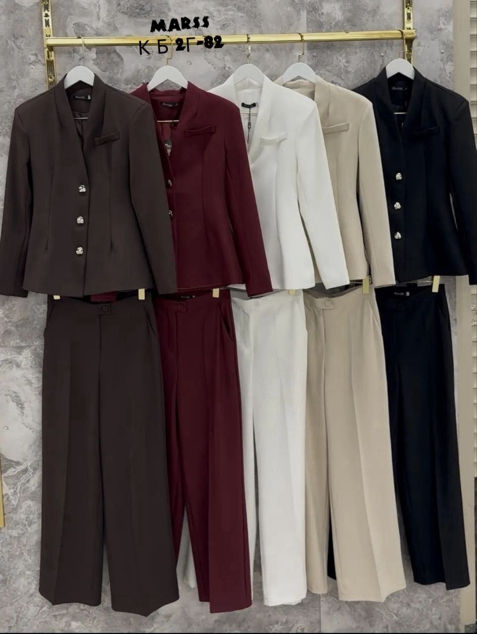 женские костюмы,приталенный жакет,брючный костюм,костюм брючный деловой с пиджаком классический mystique veil 225723301,жакет с воротником стойкой