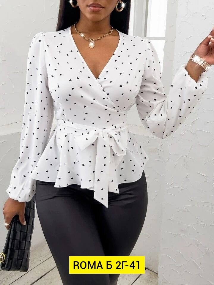 стильная блузка,блузка женская,женская блузка на запах,блузка нарядная,женская блузка