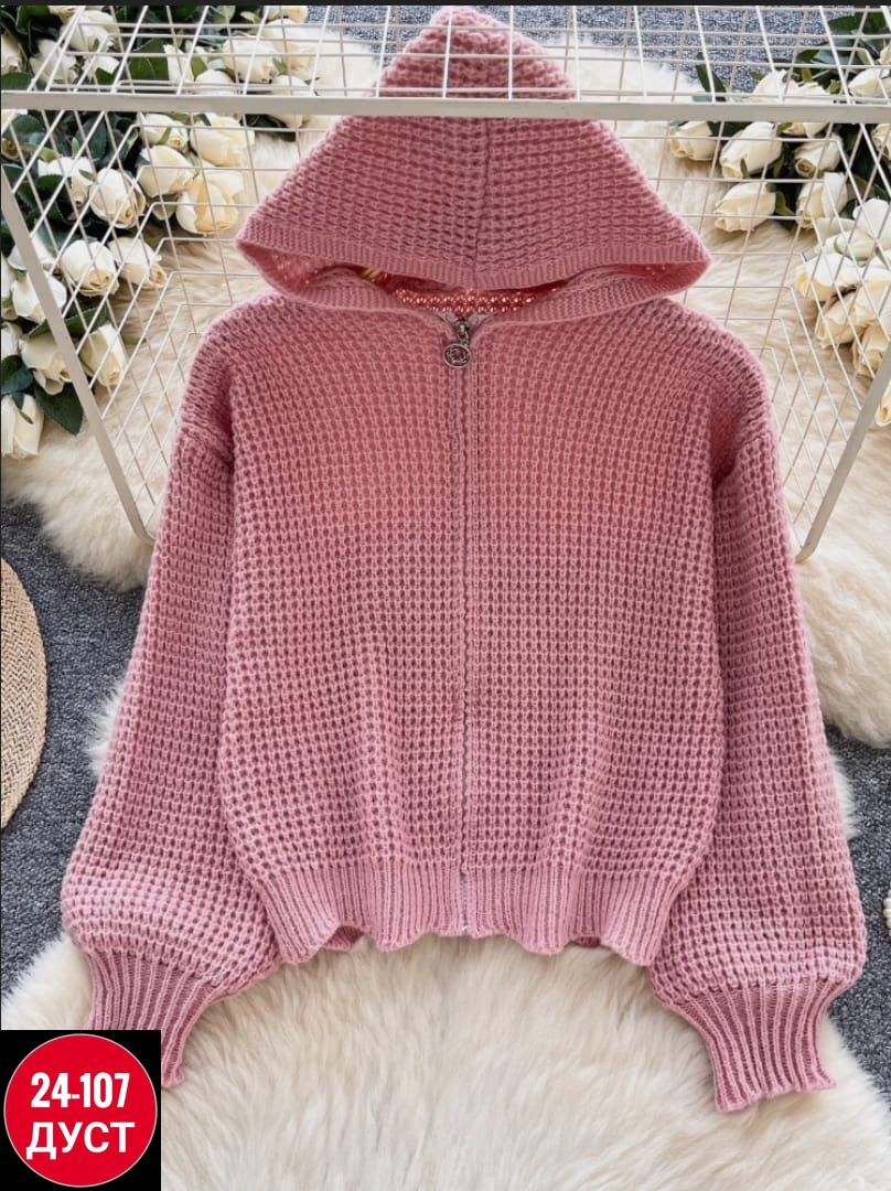 свитер кофта вязаная,свитера с капюшоном,вязаная кофта,модные свитера,кофта женская