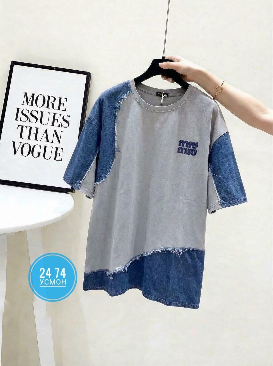 джинсовая платье,джинсовая блузка,женская футболка,джемпер в джинсовыми рукавами