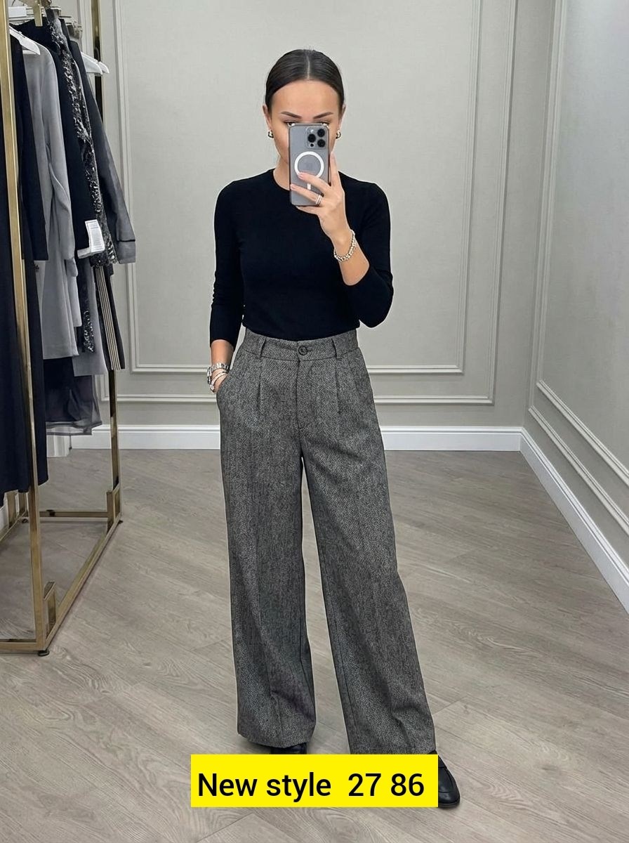 брюки женские,брюки женские брюки,женские брюки палаццо теплые серые 3184,брюки бриджи,брюки бриджи капри