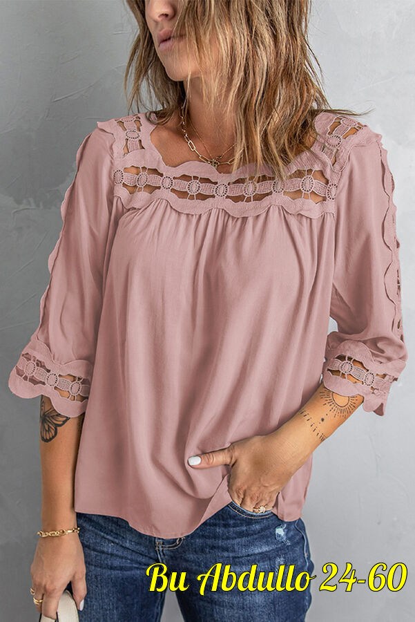 блузка с кружевными вставками,ажурная блузка,блузка ажурная женская,летние блузки женские,модная летняя блузка