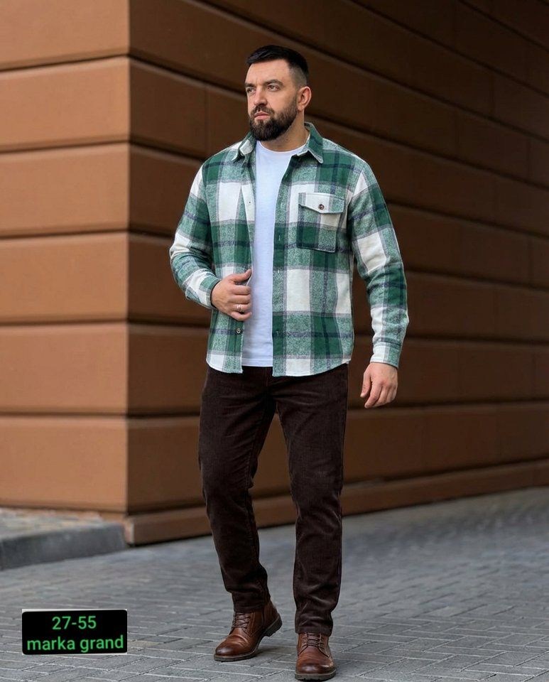 рубашка мужская в клетку,рубашка мужская,теплые рубашки мужские,рубашка повседневная,теплая рубашка