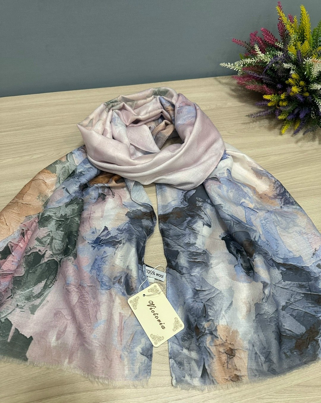 палантин женский,шарфы и платки,палантин,палантин женский с цветочным рисунком 180*80 см. арт. 1269170,женский шарф