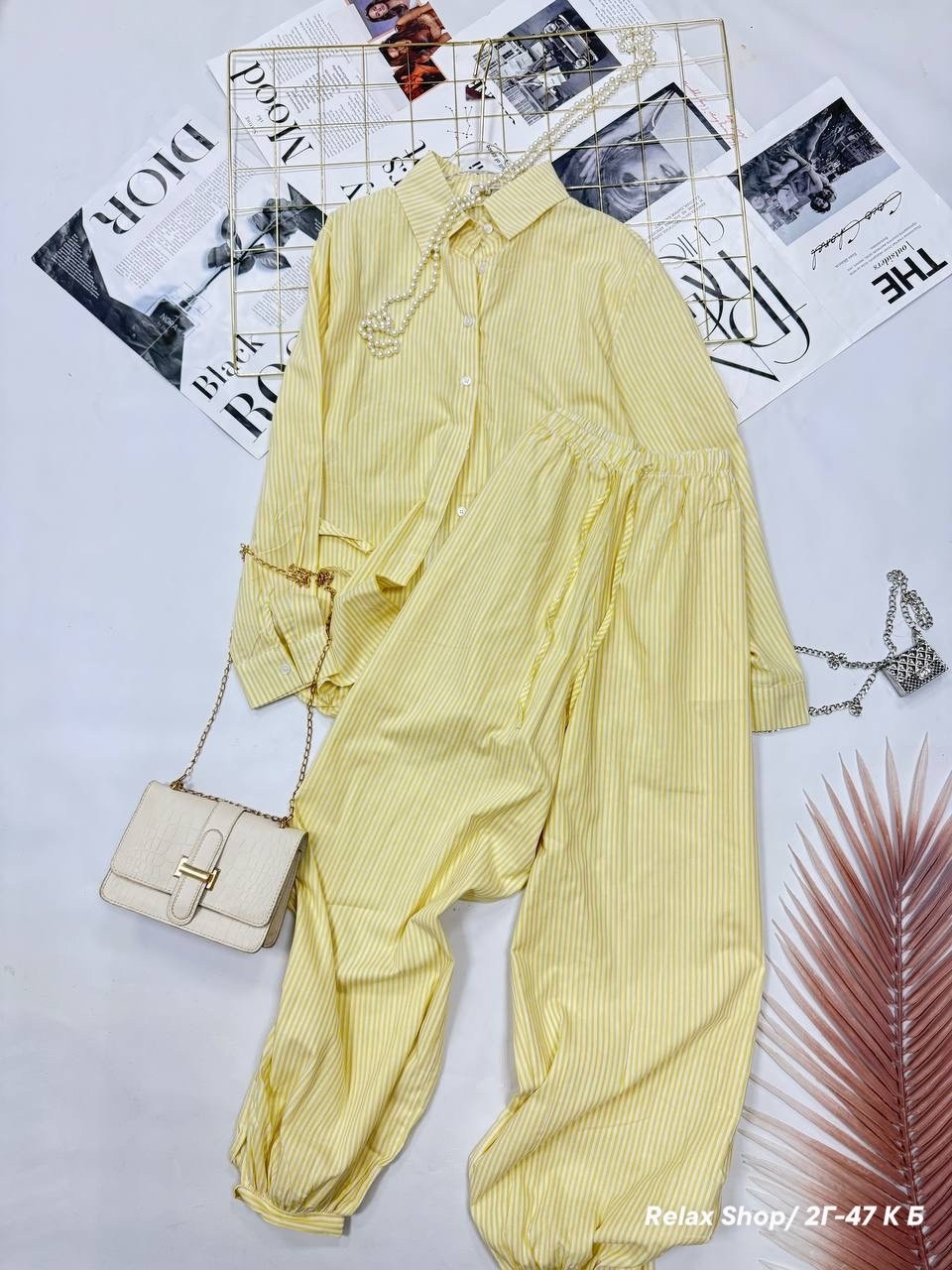 брюки женские белые в голубую полоску,повседневный костюм,костюм брючный с рубашкой,костюм летний брючный с рубашкой,брюки широкие