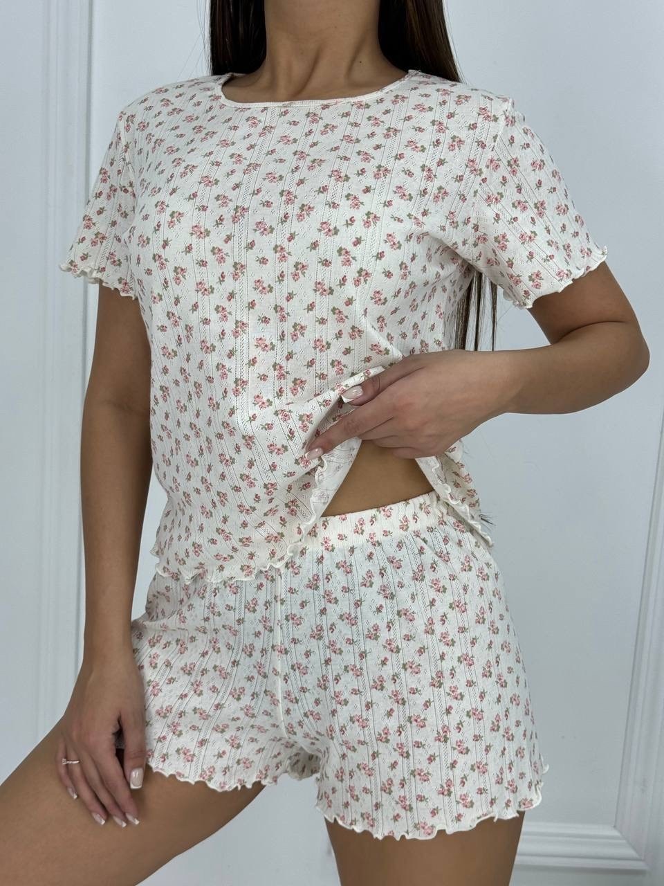 пижама женская с шортам,женская пижама комплект,пижама женская,женская пижама топ шорты,пижама с шортами