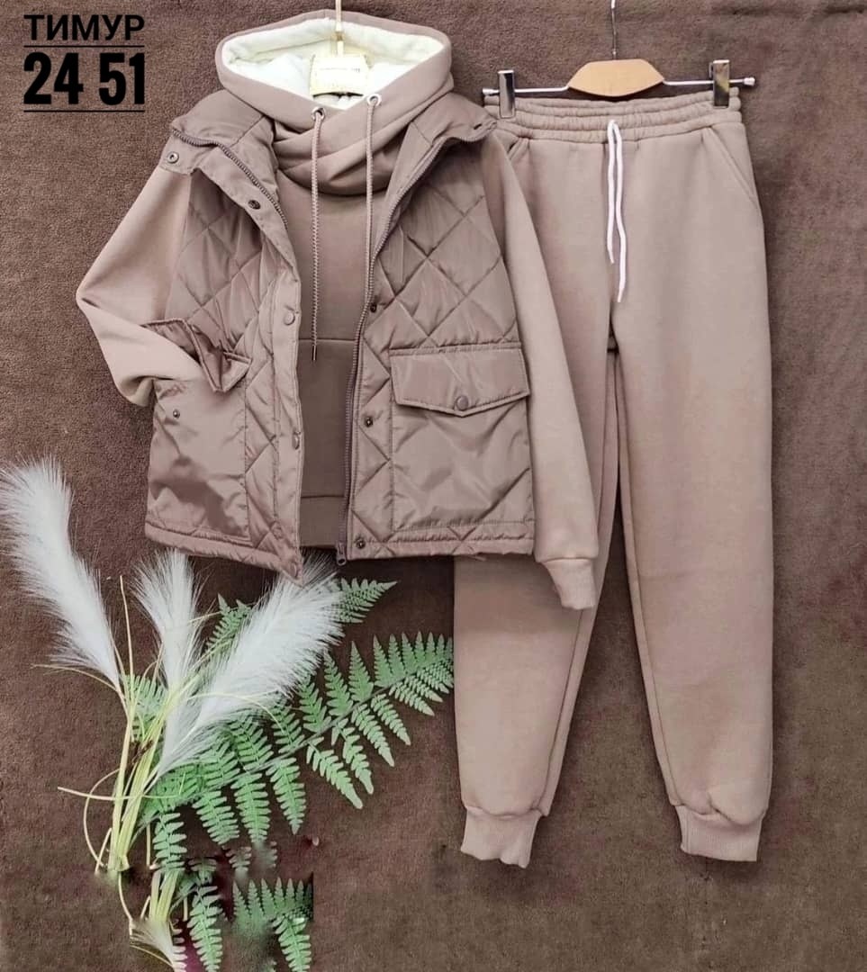 спортивные костюмы женские,спортивный костюм утепленный mir wear тройка женский,костюм на флисе,костюм тройка женский,женские костюмы