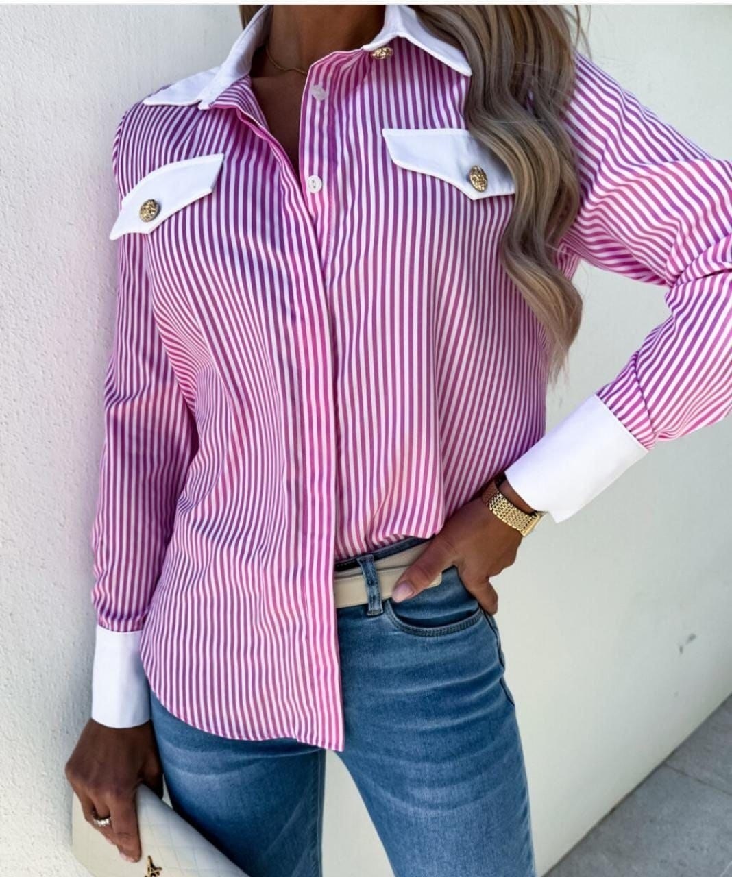рубашка женская розовая,модные женские рубашки 2025,рубашка женская стильная,рубашка женская в полоску,рубашка женская