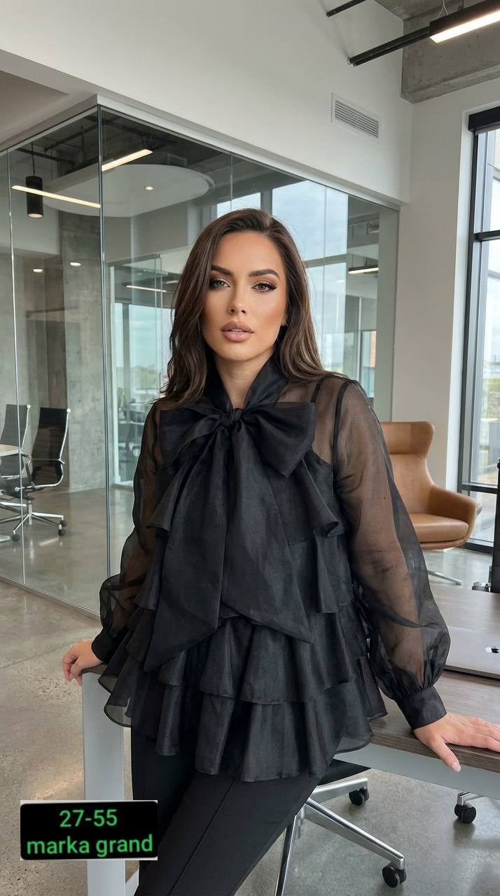 блузка женская,блузка нарядная,женская блуза,блузка прозрачная из органзы,рубашка блузка