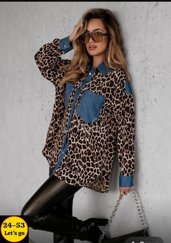 леопардовая рубашка,женские джинсовые рубашки,джинсовая рубашка,женская рубашка,повседневная рубашка