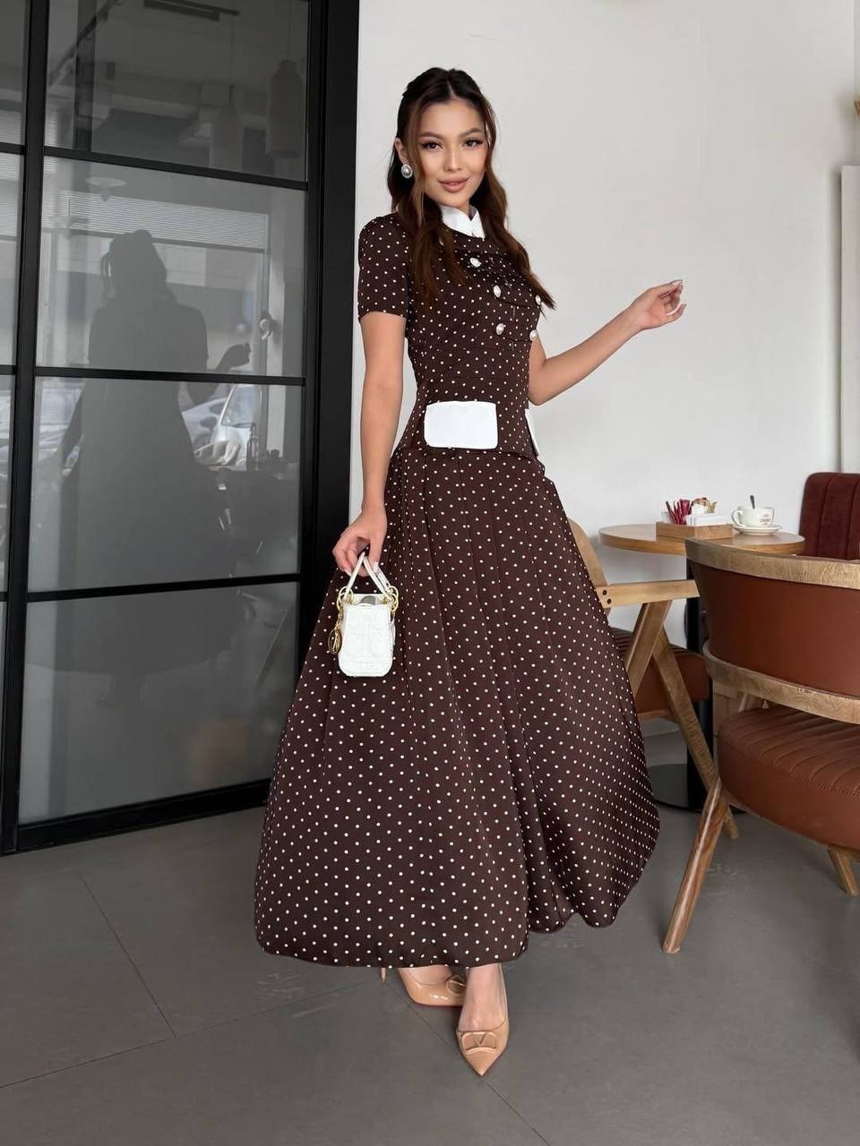 платья,нарядное платье,платье женской,женское платье в горошек,платье миди стильное