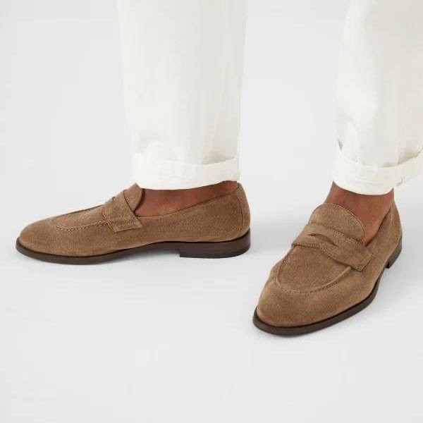 ,brunello cucinelli мужские лоферы,замшевые пенни лоферы brunello cucinelli,замшевые лоферы brunello cucinelli,лоферы brunello cucinelli