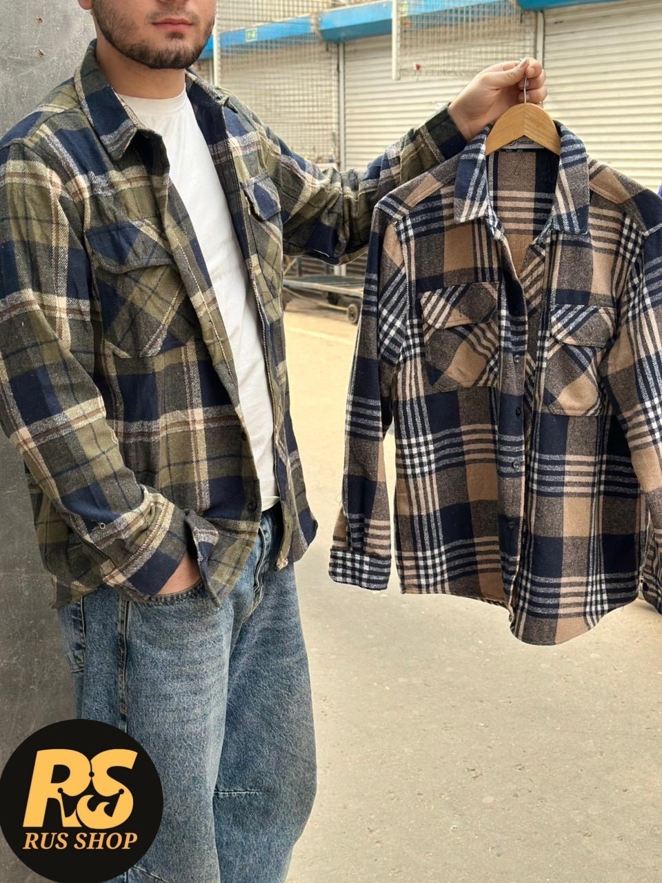 рубашка теплая,мужская рубашка,мужская рубашка в клетку,рубашка теплая мужская в клетку,рубашка в клетку теплая h&h fashion