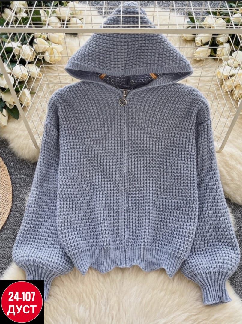 свитер кофта вязаная,свитера с капюшоном,вязаная кофта,модные свитера,кофта женская