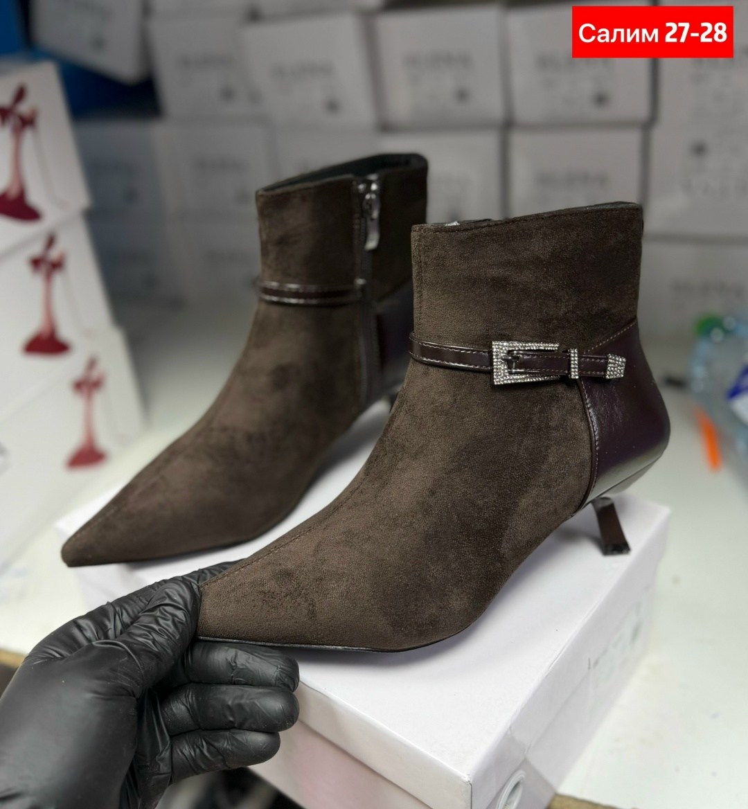 ,ботильоны женские,ботинки женские замшевые 81602, женская ,модные ботильоны