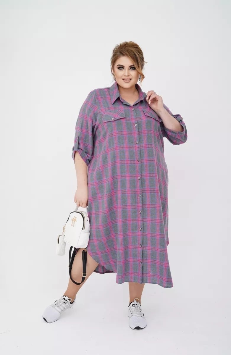 платье для полных,платье рубашечного кроя,платья в клетку,платье рубашка в клетку,платье рубашка для полных женщин