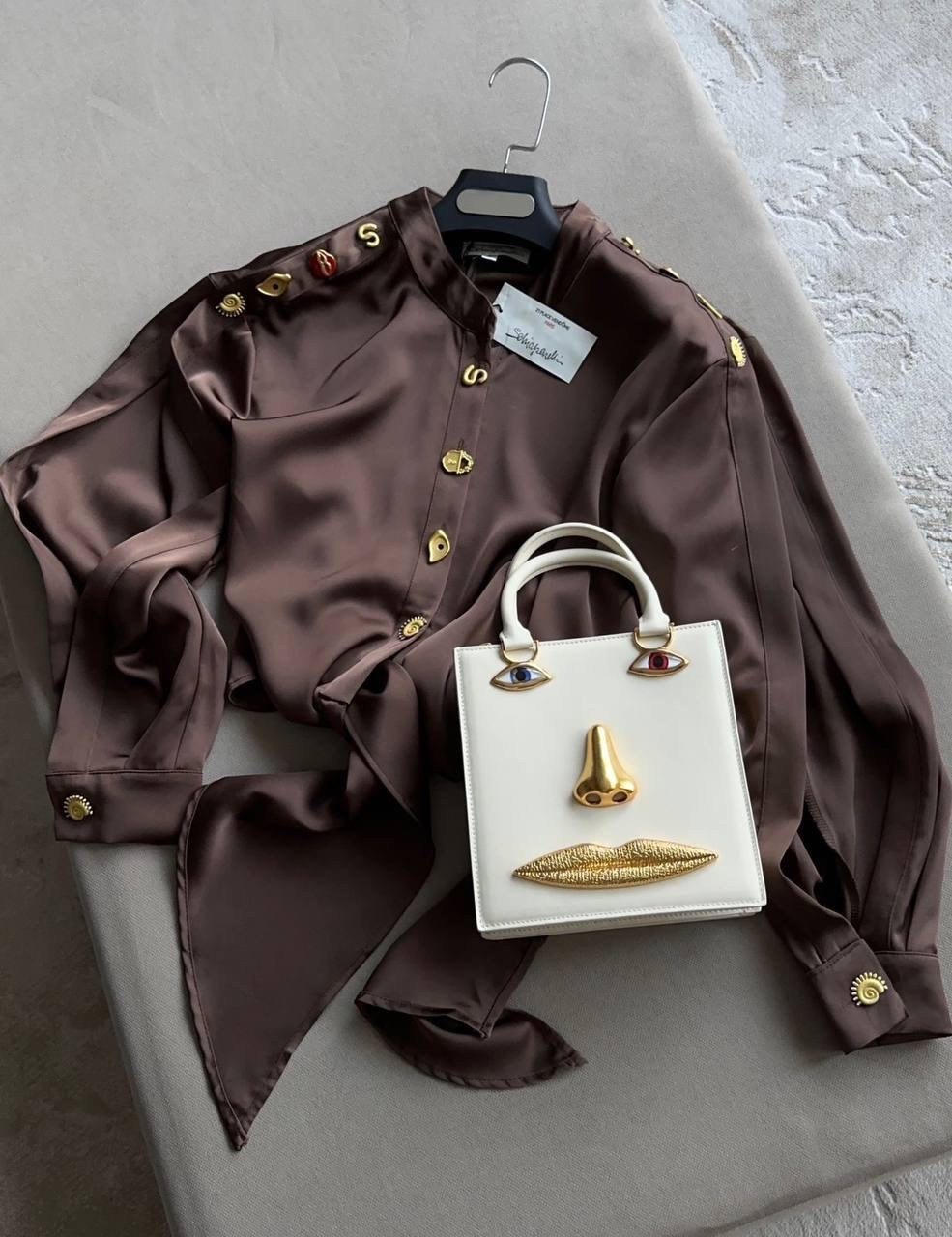 рубашка блузка с завязками на талии schiaparelli cool casual wear 511480515,элегантная блузка,женская блузка,женская рубашка,рубашка блузка с завязками на талии schiaparelli