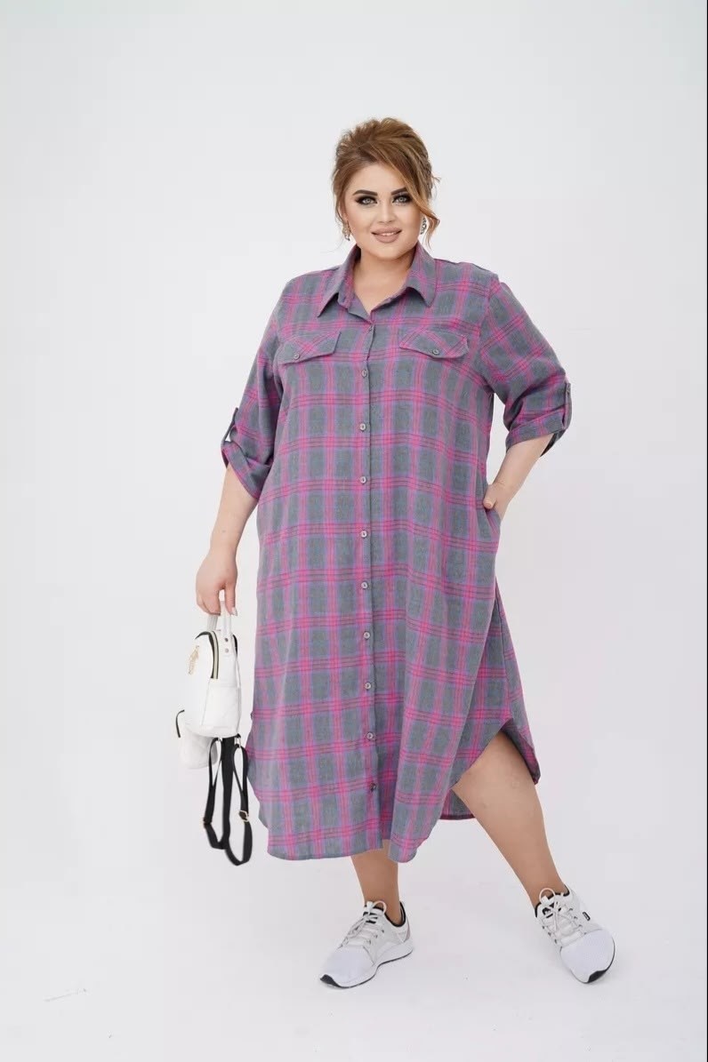 платье для полных,платье рубашечного кроя,платья в клетку,платье рубашка в клетку,платье рубашка для полных женщин