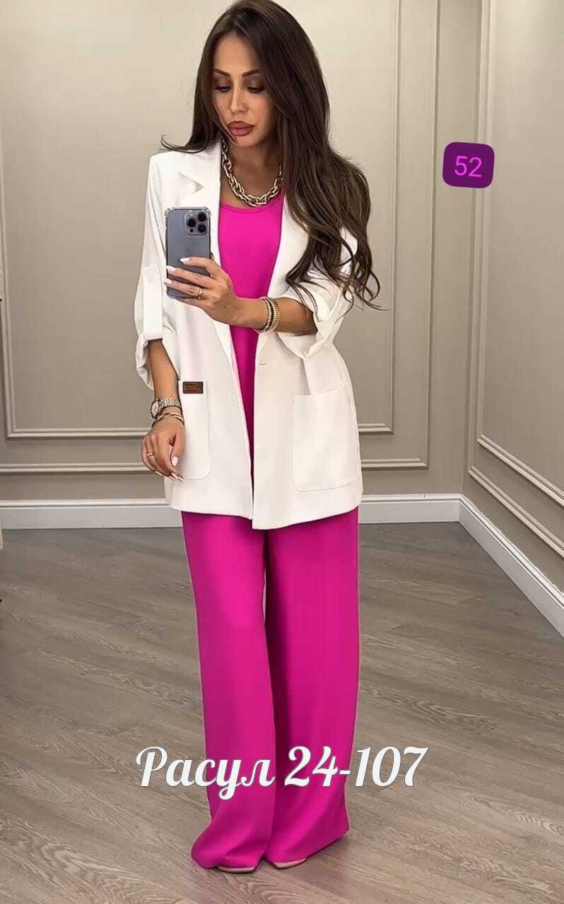 костюм с брюками нарядный,женский брючный костюм двойка,брючный костюм,брючный костюм anelli 1398 фуксия,костюм с брюками