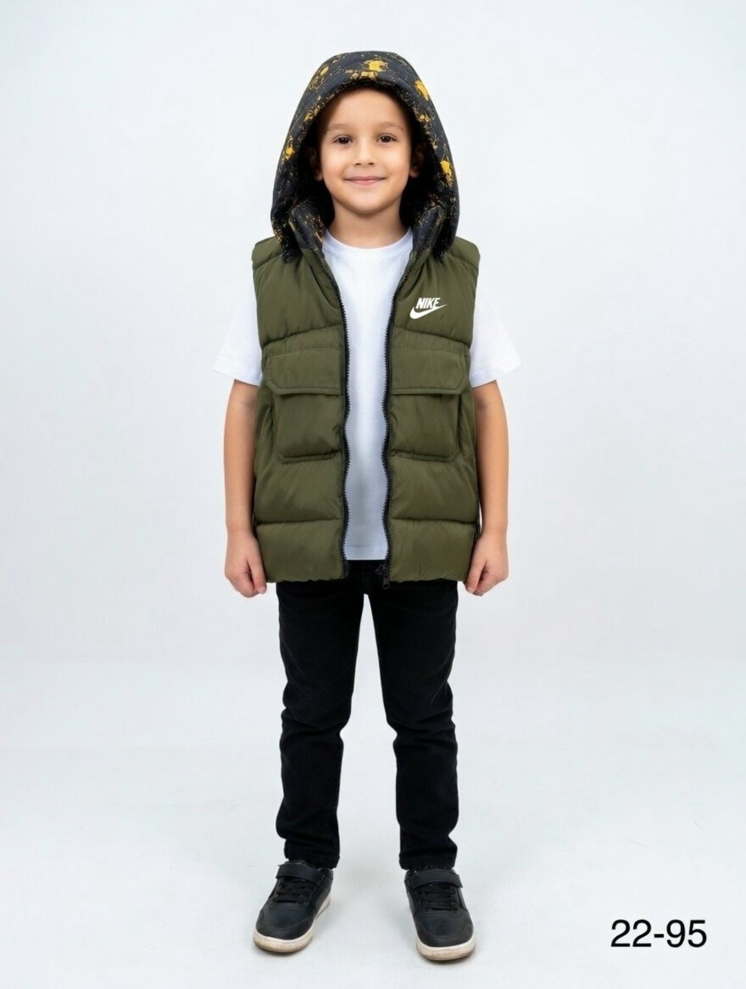 жилет на синтепоне,жилет детский,детская жилетка,жилетка nike,жилетка для мальчика утепленная
