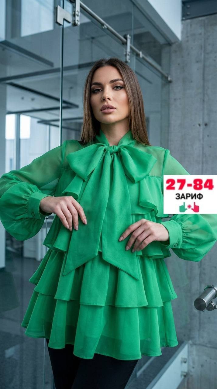 блузка с оборками,блузка шифоновая,блузка нарядная,блузка с бантом,блузка женская