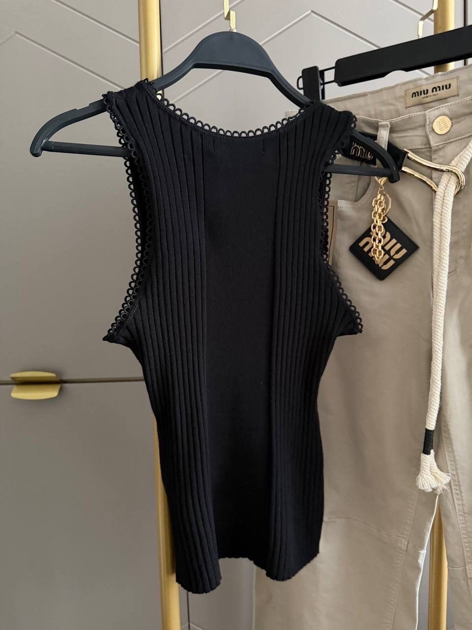 стильная майка,майка miu miu,женские майки,,стильные модели