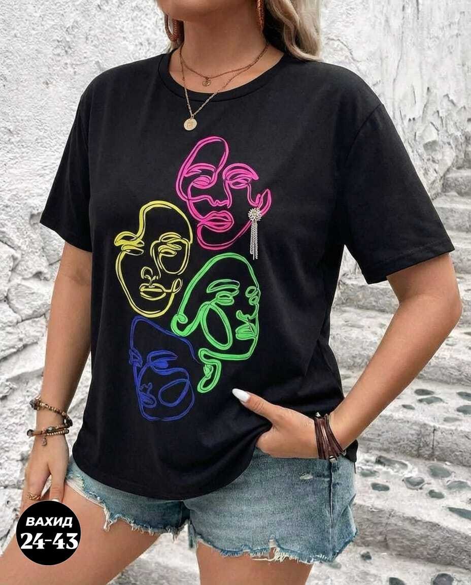 футболка женская с,футболка,женские футболки с принтом,футболки оверсайз женские