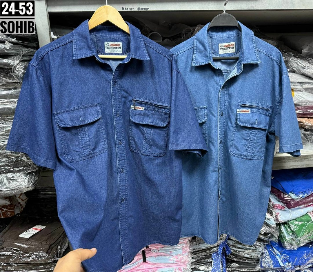 рубашка прямого кроя,рубашка лен,мужская джинсовая рубашка большого размера,легкая рубашка,рубашка джинсовая мужская