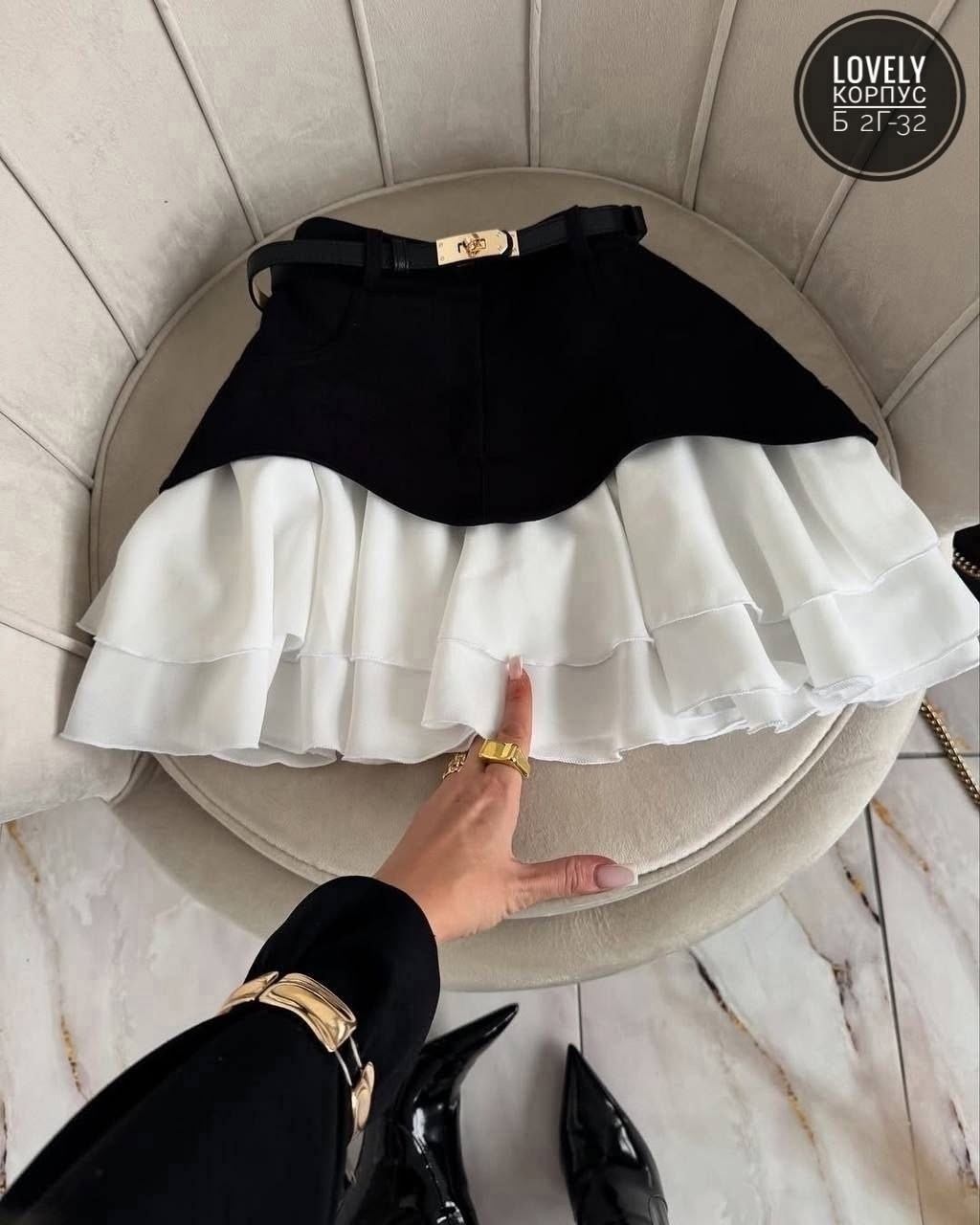 юбка с оборками,летняя юбка короткая с воланами zena's collective,джинсовая юбка с рюшами,юбка,юбка с рюшами