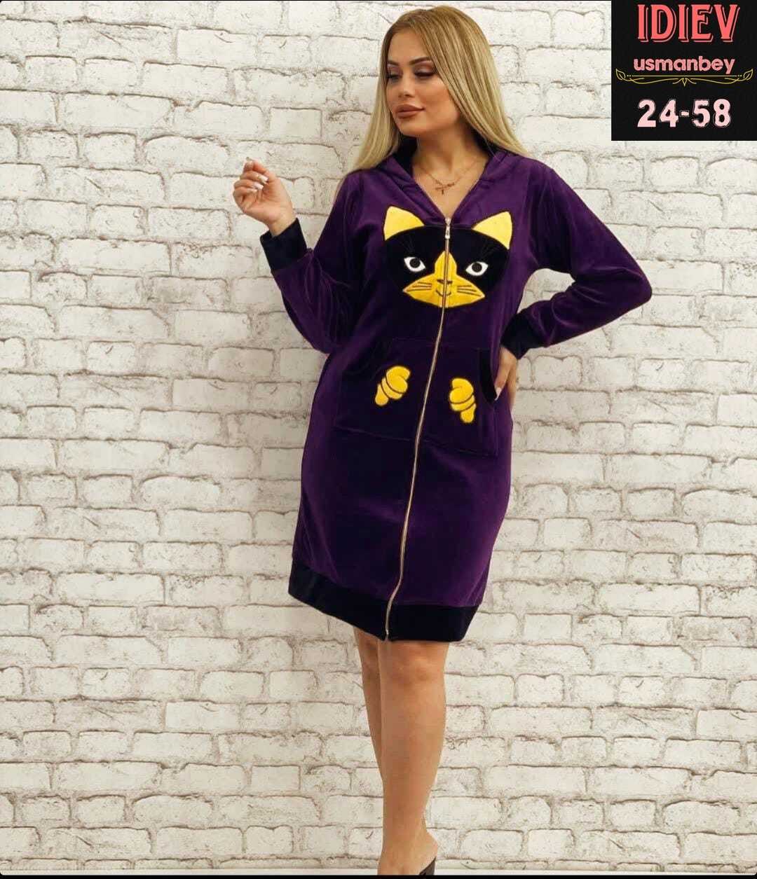 халат женский,женский велюровый халат,халат женский домашний,халат женский пижама,халат с капюшоном