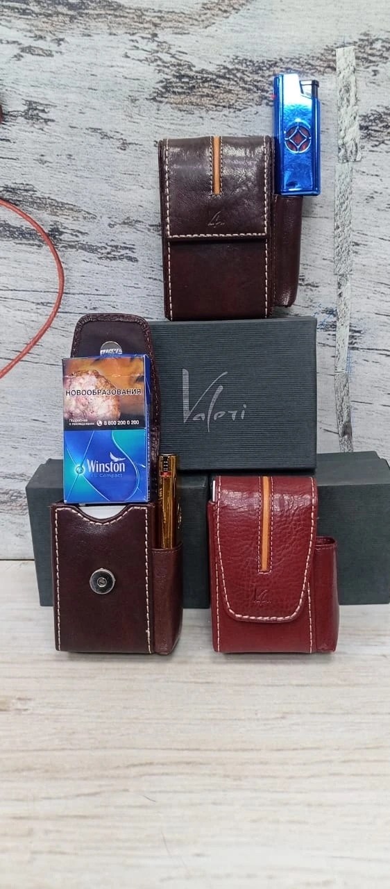футляр для сигарет,футляр для сигарет кожаный,кожаный портсигар,портсигар для сигарет,футляр для сигарет из кожи