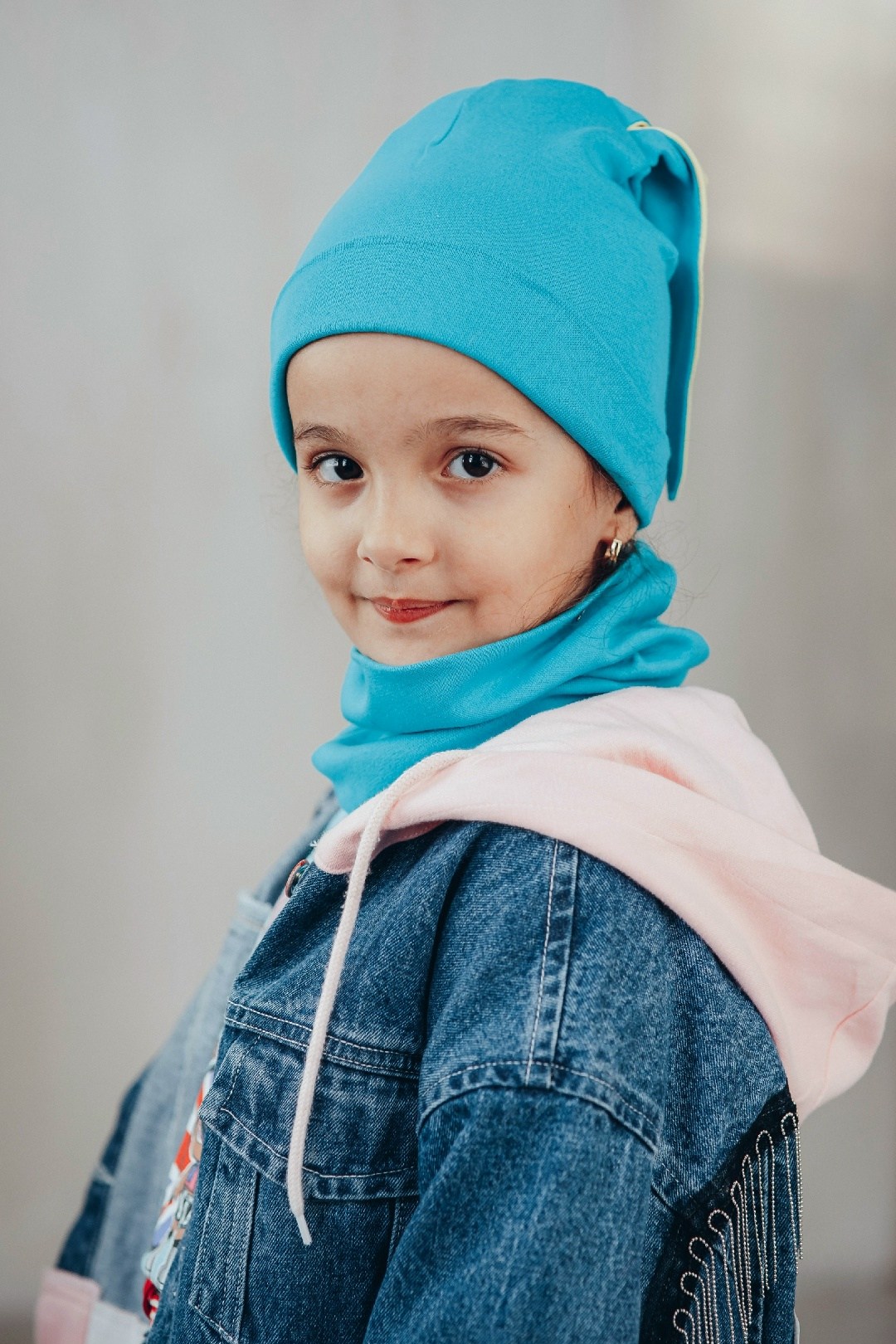 шапка и снуд комплект,детский комплект шапка и снуд,комплект foxo шапка двухслойная микки+ снуд флис 11201,шапка и снуд,шапка для девочек