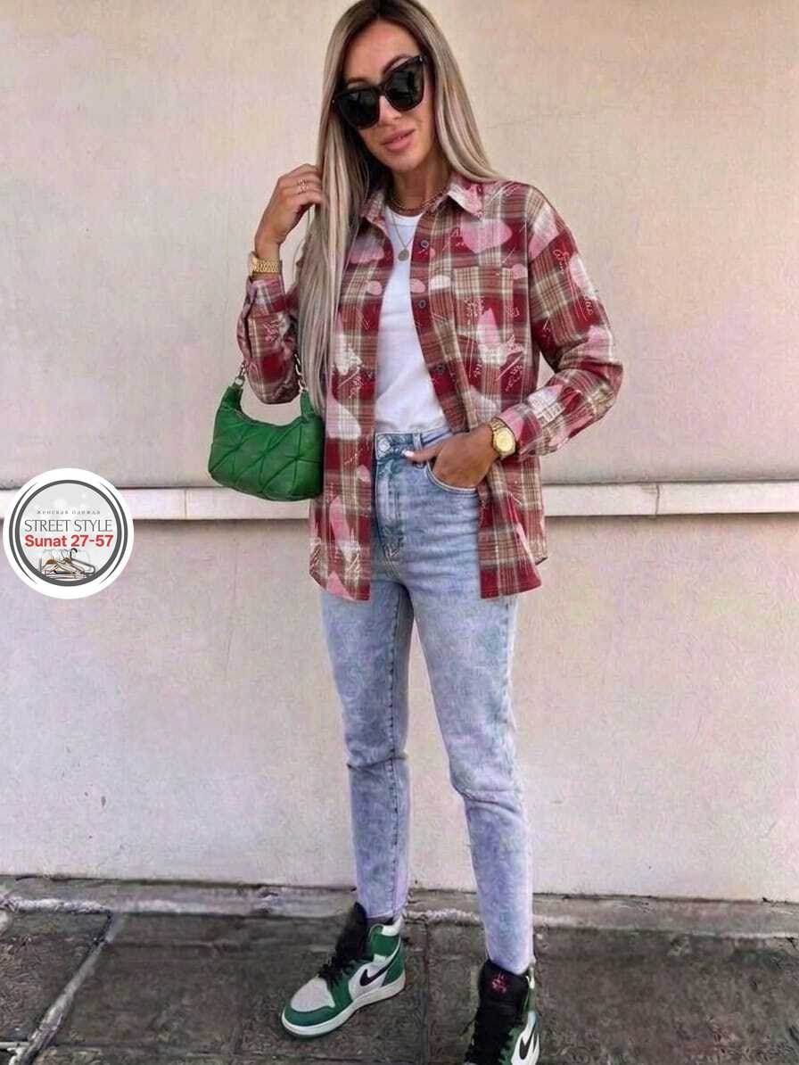 рубашка женская оверсайз в клетку,женская рубашка в клетку,рубашка оверсайз теплая в клетку,женская клетчатая рубашка,женская рубашка