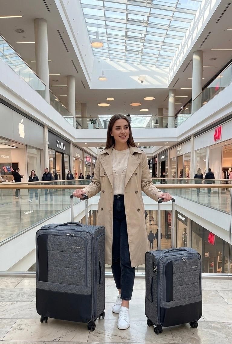 чемодан коричневый,чемодан в аэропорту,девушка,чемодан на колесах,airport luggage