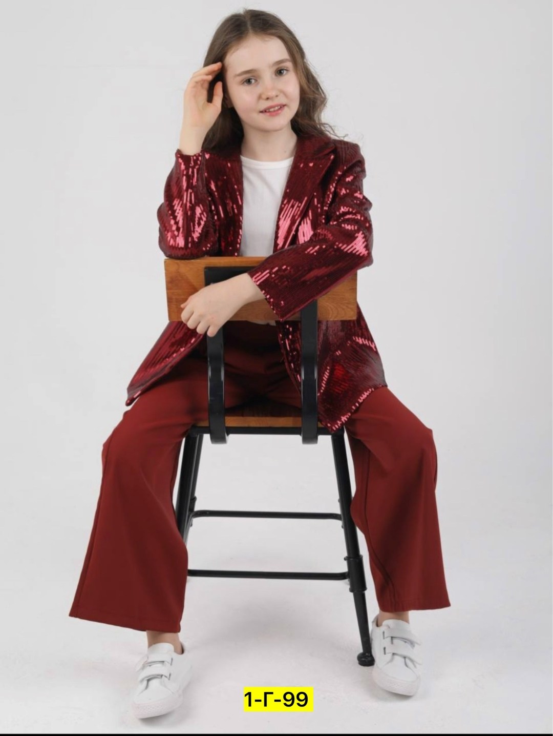 костюм riccotarz 2220258008 бордовый 11-12 лет,брючный костюм,брючный костюм для девочки,комплект костюм,костюм школьный