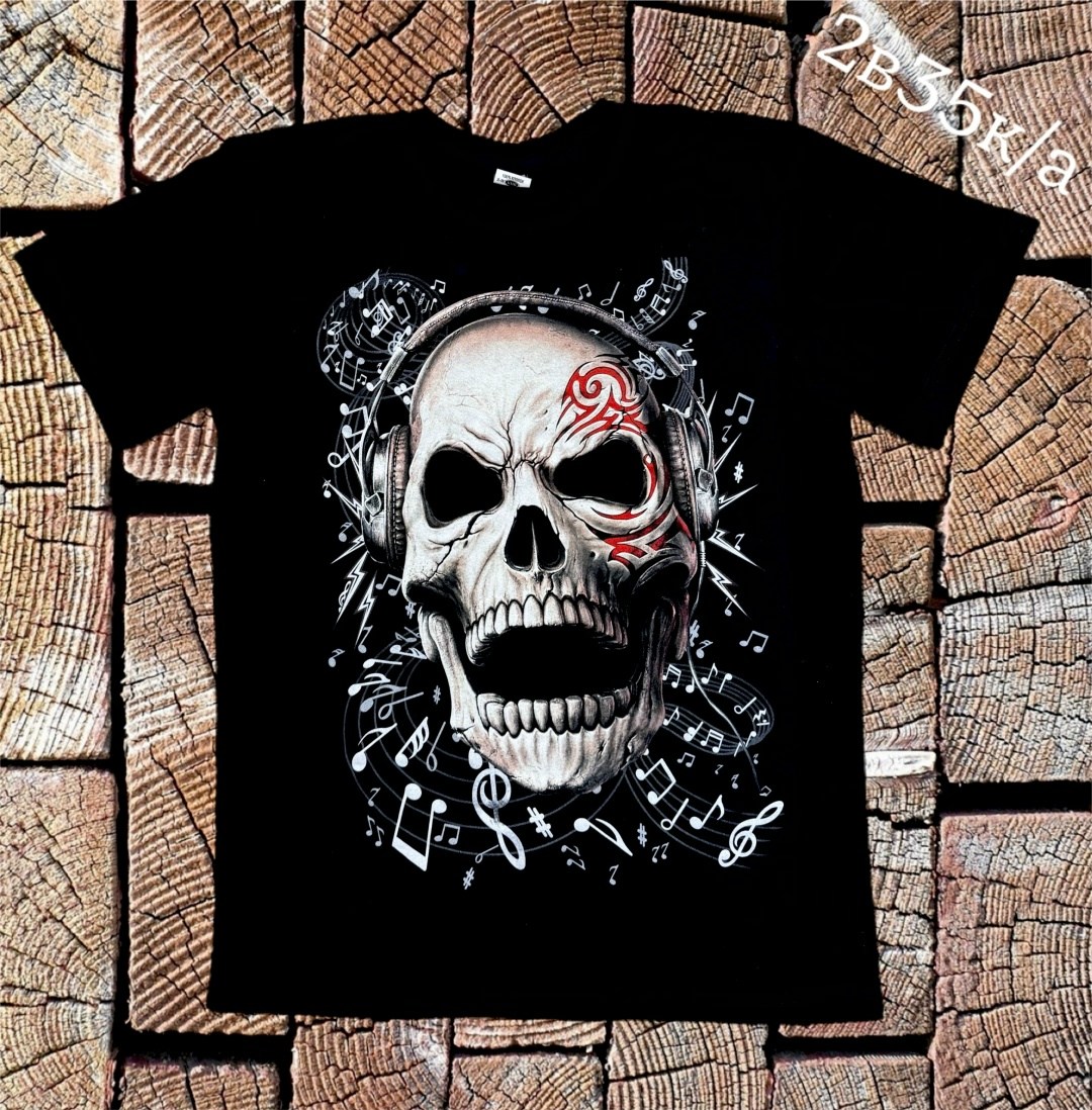 череп на футболке,футболка,рок футболки черепа,футболка с принтом,майка с черепом