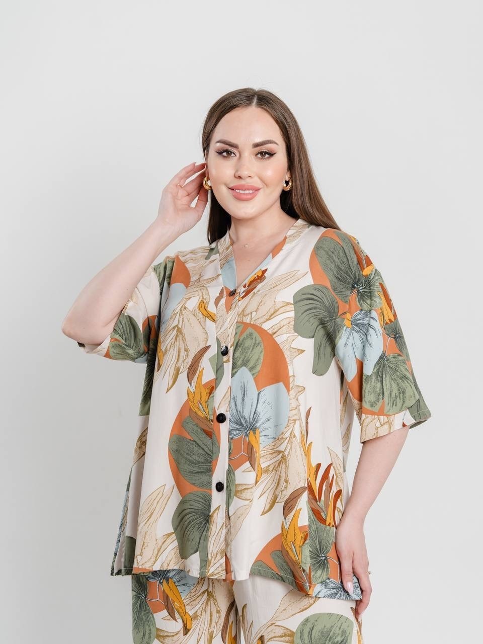 костюм женский летний брючный,костюм брючный летний оверсайз,женский костюм свободного кроя,пижама домашний костюм со штанами stylebloom 176572412,костюм с брюками