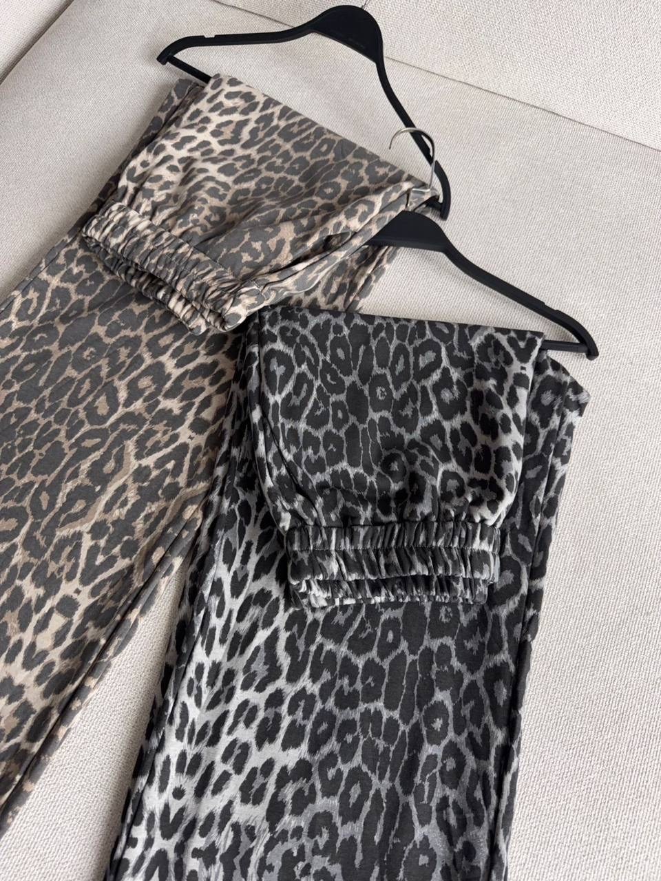 брюки леопардовые,брюки с леопардовым принтом,леопардовые штаны,брюки палаццо леопардовые davi outlet,брюки палаццо