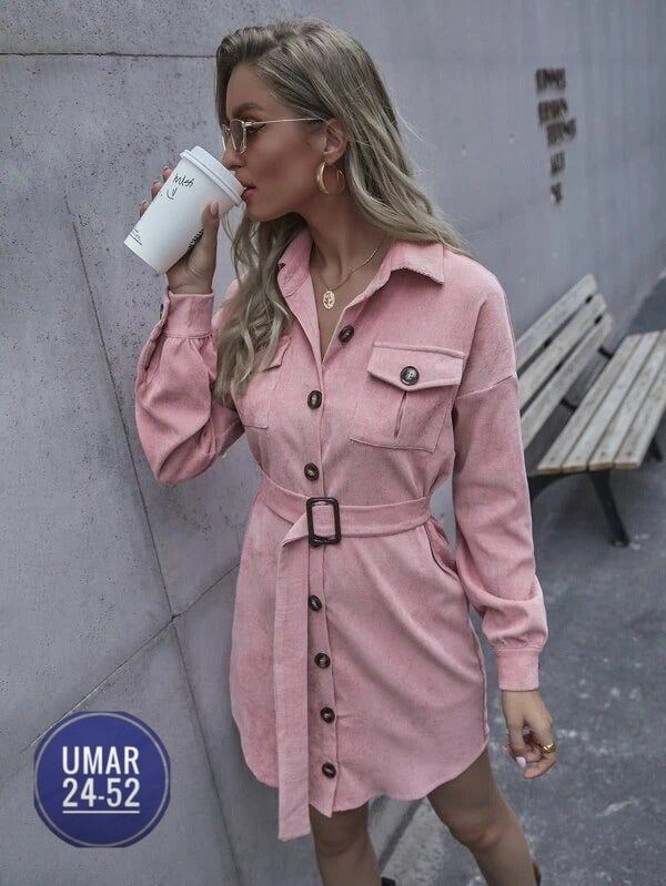 рубашка платье женская,платье рубашка с поясом,вельветовое платье рубашка декор, ,платье рубашка