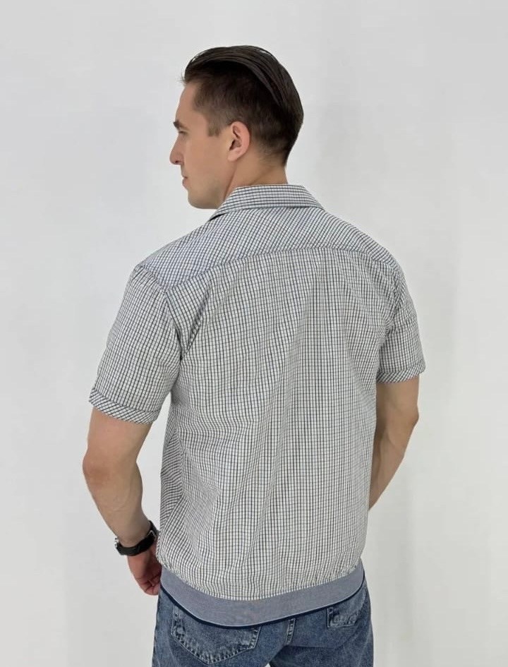 рубашка легкая,мужская рубашка с короткими рукавами,модные мужские рубашки,рубашка с коротким рукавом на молнии,рубашка с короткими рукавами