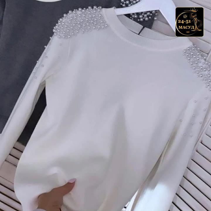 кофта с бусинками,кофта женская,джемпер бусинами,джемпер бусы,кофта модная