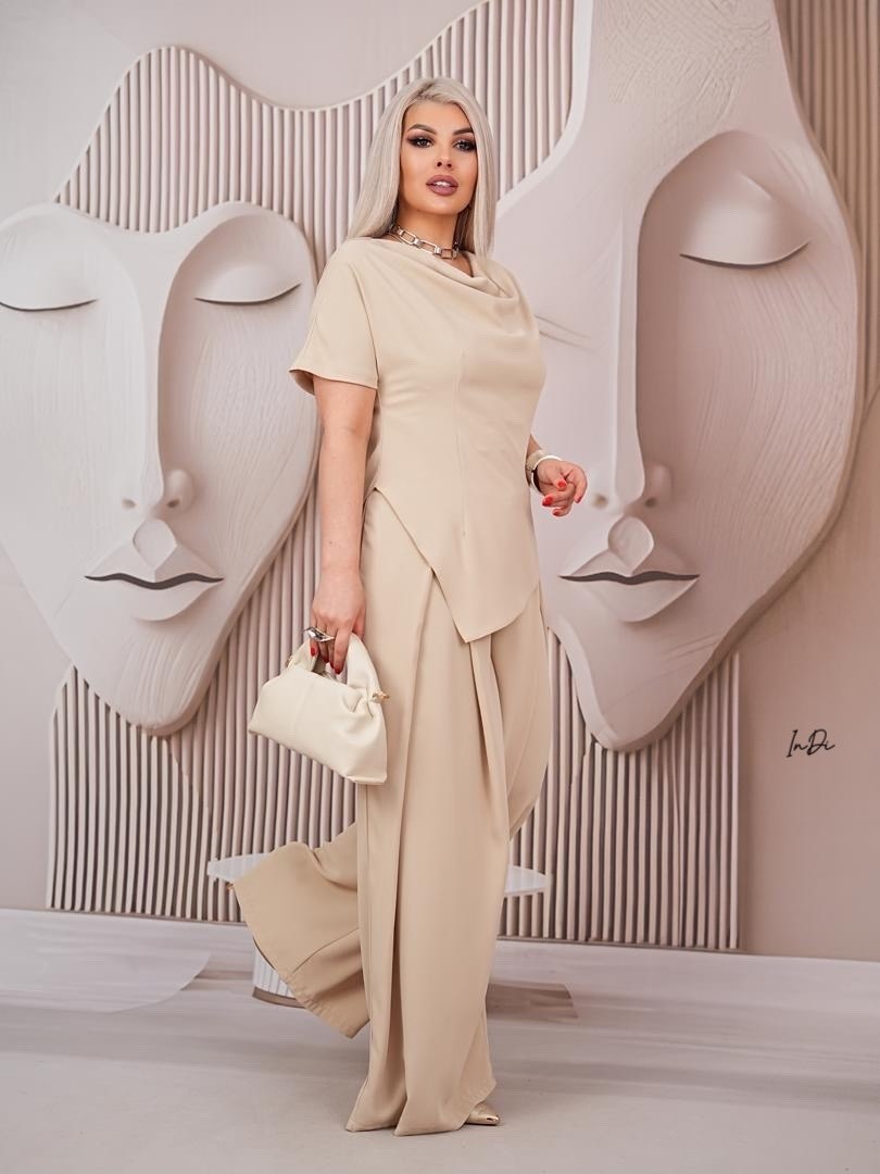 костюм бежевый,летний костюм женский больших размеров с брюками праздничный lady-maria 218536718,костюм с брюками,брючный костюм нарядный,костюм женский больших размеров с брюками праздничный lady-mar