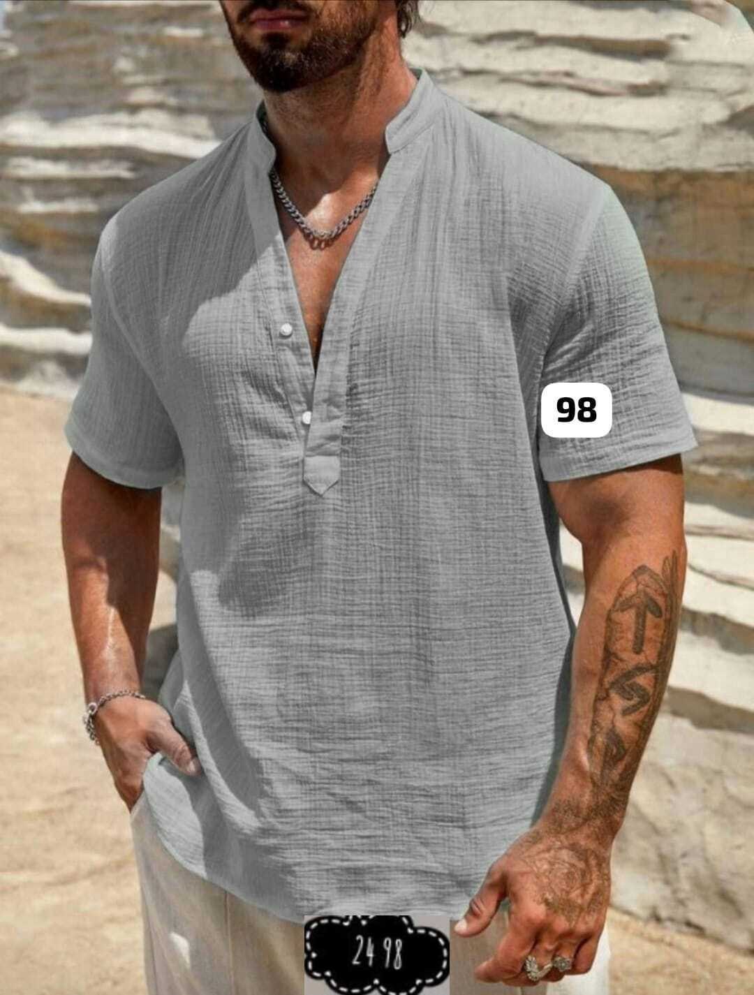 мужская повседневная рубашка,рубашка льняная мужская,мужская рубашка из хлопка,льняная рубашка,рубашка мужская льняная с коротким рукавом