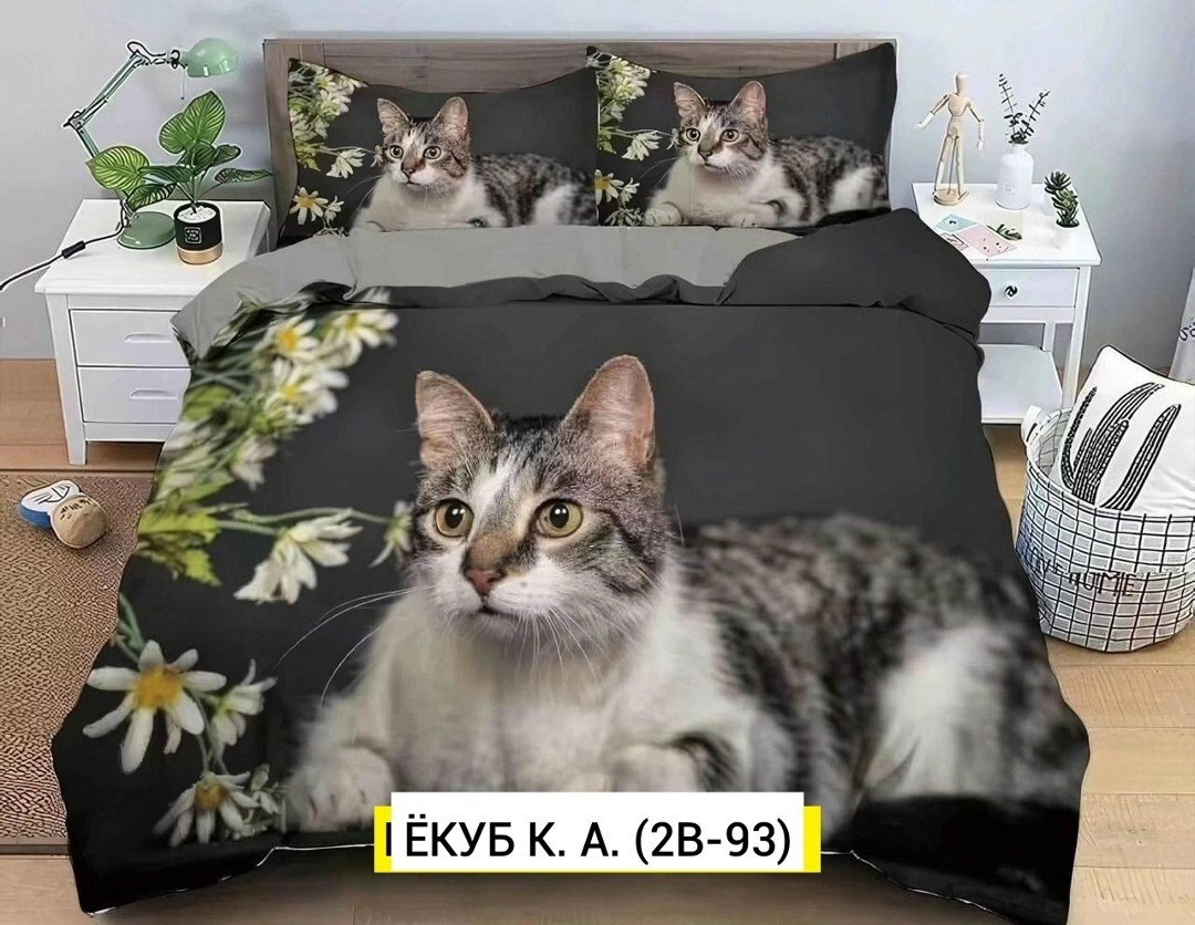 комплект постельного белья,комплект постельное белья кошка,постельного белья,постельное белье 1 5 спальное,комплект постельного белья beloc
