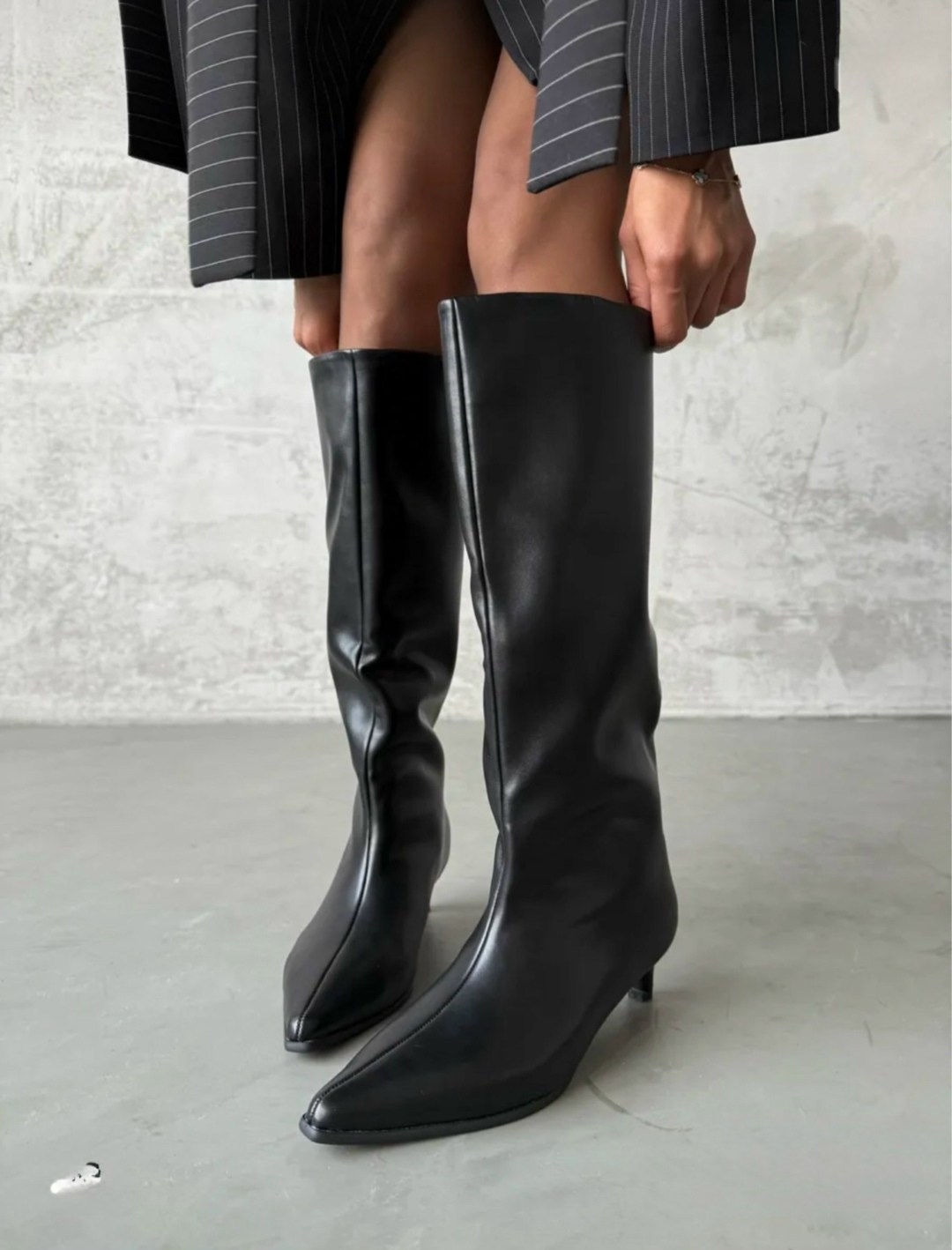 сапоги демисезонные на маленьком каблуке gh collection,сапоги демисезонные на маленьком каблуке gh collection цвет черный,сапоги трубы на каблуке демисезонные valentina wang,сапоги женские,сапоги труб