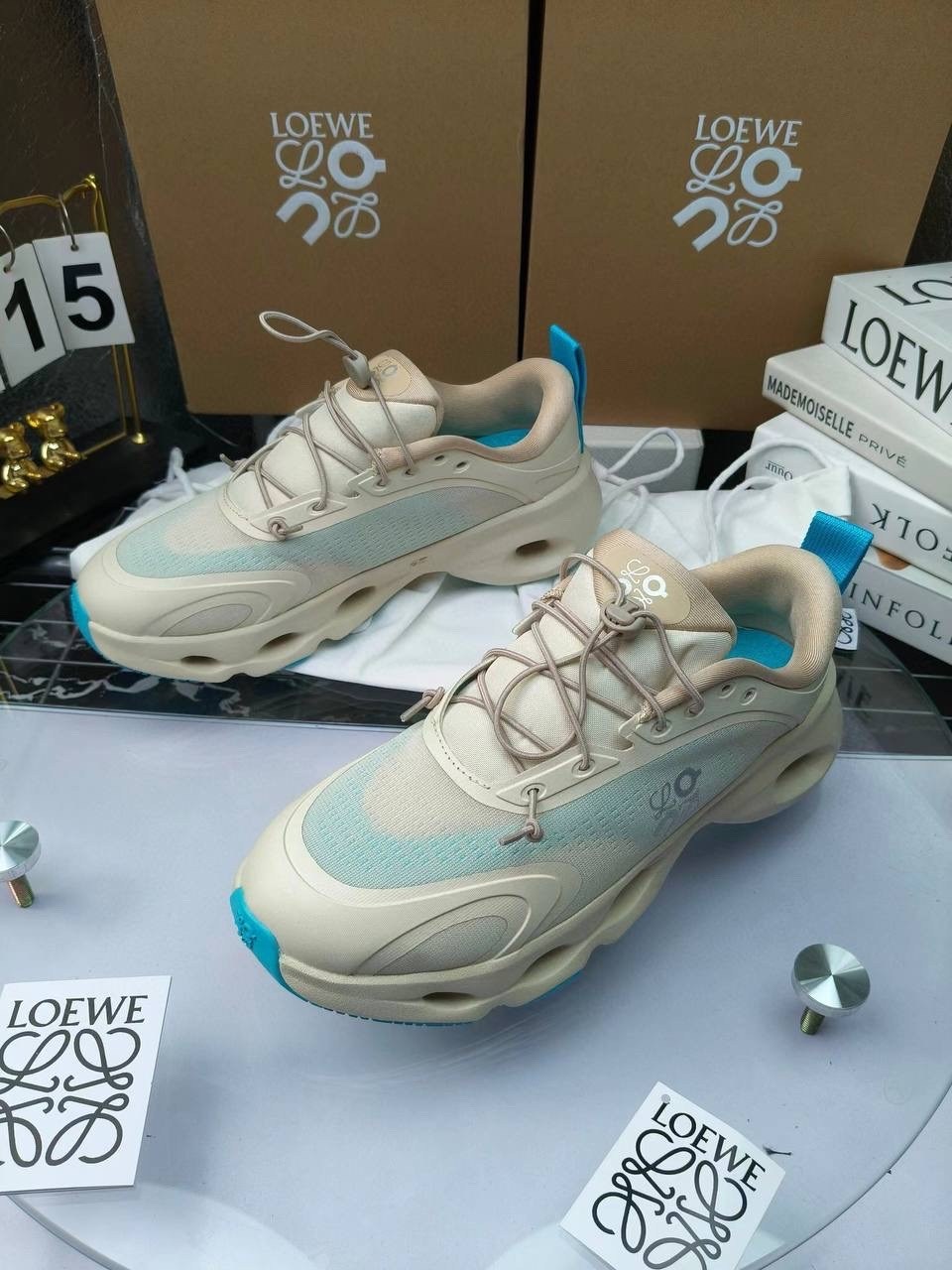 кроссовки loewe,кроссовки,женские кроссовки,кроссовки on loewe x cloudtilt 2 tan white gum,повседневные кроссовки