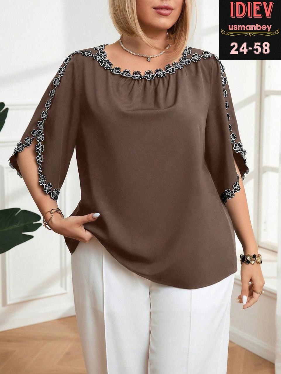 женская блузка,блуза повседневная,блузка большие размеры,блузка для полных,повседневная блузка
