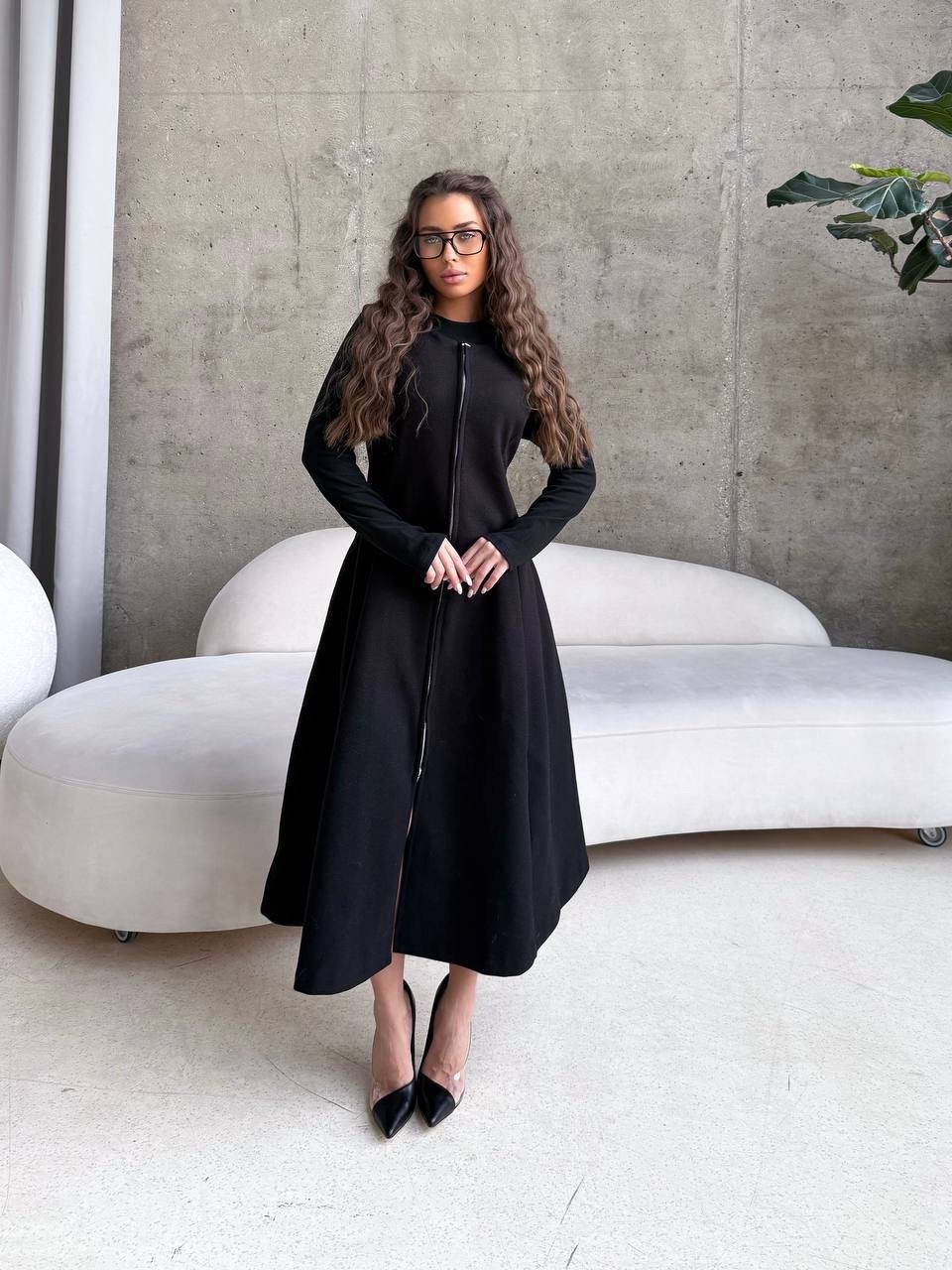 стильное пальто,костюм с юбкой,теплое платье,платье женской