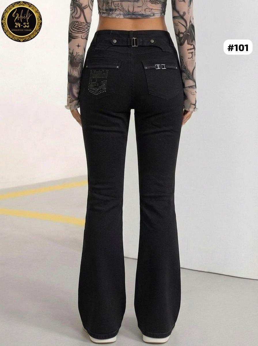 джинсы женские,джинсы женские клеш,черные джинсы клеш,джинсы клёш,джинсы клеш от колена pularia fashion